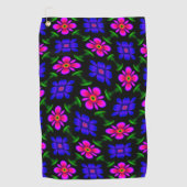 Serviette De Golf Joli Motif de fleurs roses (Devant)