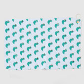 Serviette De Golf Joli oiseau bleu (Horizontal)