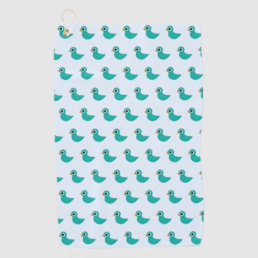 Serviette De Golf Joli oiseau bleu (Devant)