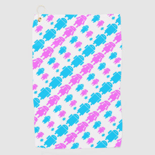 Serviette De Golf Joli robot motif de famille