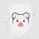 Serviette De Golf Joli rose (En situation)