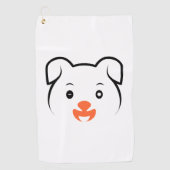 Serviette De Golf Joli rose (Devant)