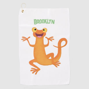 Serviette De Golf Joli triton orangé joyeux