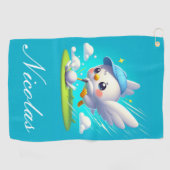 Serviette De Golf Jolie Birdie Golfing (Horizontal)