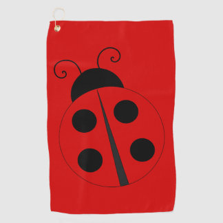 Serviette De Golf Jolie coccinelle sportive rouge vif
