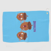 Serviette De Golf Jolies chansons chantent des chansons pour les enf (Horizontal)