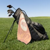 Serviette De Golf Jolies pinces de pêche (Vert)