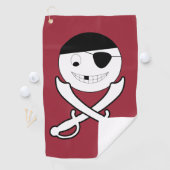 Serviette De Golf Jolly roger convivial (En situation)