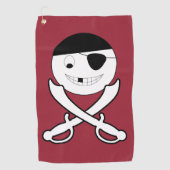 Serviette De Golf Jolly roger convivial (Devant)