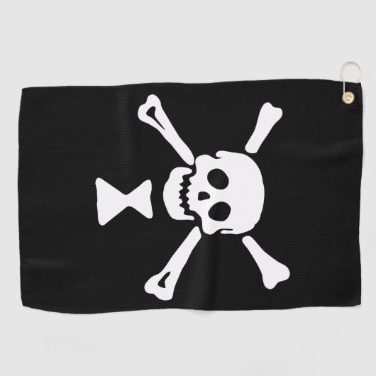 Serviette De Golf Jolly roger Drapeau Emanuel Wynne Pirate (Horizontal)