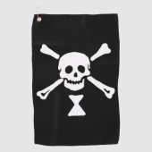 Serviette De Golf Jolly roger Drapeau Emanuel Wynne Pirate (Devant)