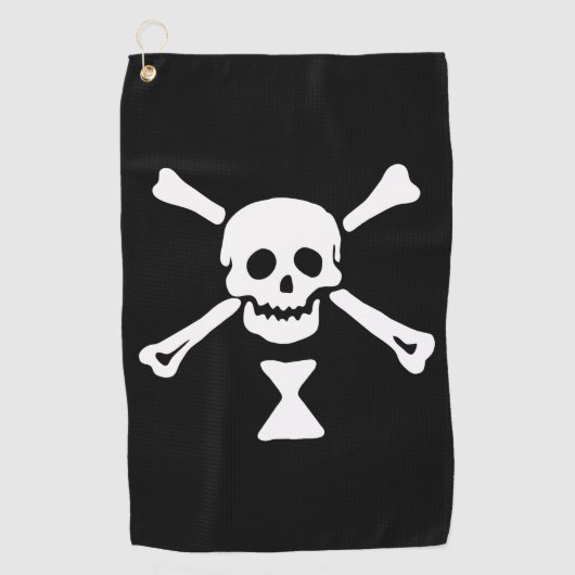Serviette De Golf Jolly roger Drapeau Emanuel Wynne Pirate (Devant)
