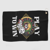 Serviette De Golf Jouer au poker pour gagner (Horizontal)