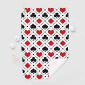 Serviette De Golf Jouer des symboles de cartes (En situation)