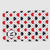 Serviette De Golf Jouer des symboles de cartes (Horizontal)