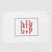 Serviette de golf « Jouer sur le long terme » (Horizontal)