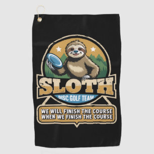 Serviette De Golf Joueur de Disc Golf Drôle de Paresseux Joueur de D