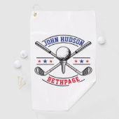 Serviette De Golf Joueur de golf Monogram Modèle Golf Towel (En situation)