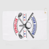 Serviette De Golf Joueur de golf Monogram Modèle Golf Towel (Horizontal)