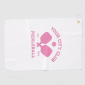 Serviette De Golf Joueur de l'équipe de Pickleball Club Sueur de chi (Horizontal)