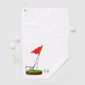 Serviette De Golf Joueuse de golf | Cadeau Sport cool (En situation)