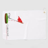 Serviette De Golf Joueuse de golf | Cadeau Sport cool (Horizontal)