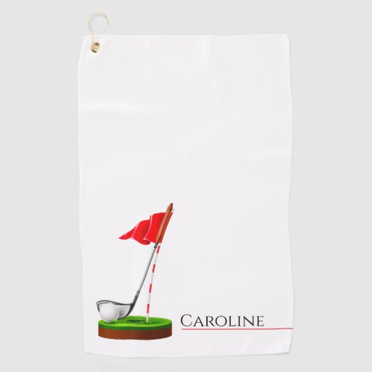 Serviette De Golf Joueuse de golf | Cadeau Sport cool (Devant)