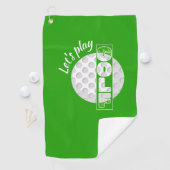 Serviette De Golf Jouons Golf Split Image Golf Ball (En situation)