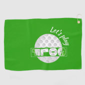 Serviette De Golf Jouons Golf Split Image Golf Ball (Horizontal)