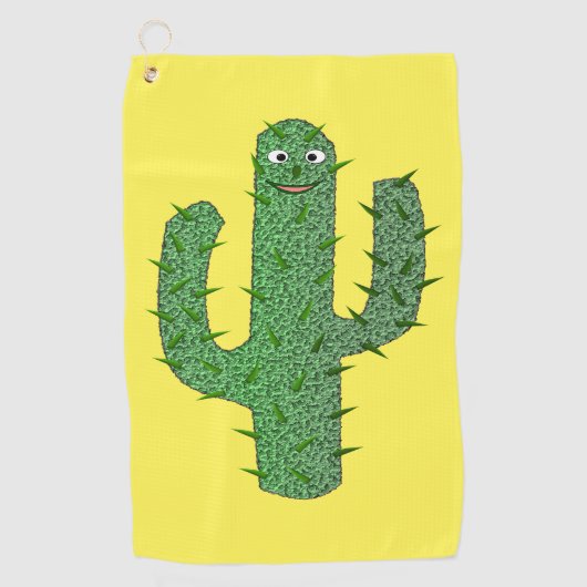 Serviette De Golf Jour des morts heureux Cactus (Devant)