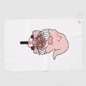 Serviette De Golf Jour des Valentines - Joyeux Jour des Valentines (Horizontal)