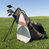 Serviette De Golf Jour géométrique III (Vert)