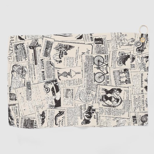 Serviette De Golf Journal vintage (Horizontal)