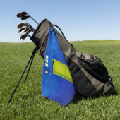 Serviette De Golf Joyeuses heures (Vert)