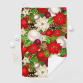 Serviette De Golf Joyeuses Vacances Golf Towel (En situation)