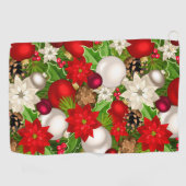Serviette De Golf Joyeuses Vacances Golf Towel (Horizontal)