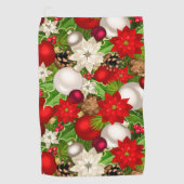 Serviette De Golf Joyeuses Vacances Golf Towel (Devant)