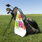 Serviette De Golf Joyeux anniversaire (Vert)