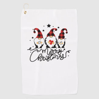 Serviette De Golf joyeux gnomes de noël
