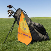 Serviette De Golf Joyeux Halloween (Vert)