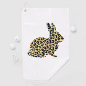 Serviette De Golf Joyeux lapin léopard de Pâques _1 (En situation)