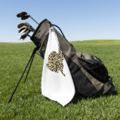 Serviette De Golf Joyeux lapin léopard de Pâques _1 (Vert)