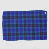 Serviette De Golf Joyeux Motif Tartan Plaid Navy (Horizontal)