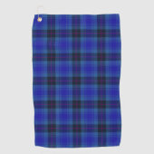 Serviette De Golf Joyeux Motif Tartan Plaid Navy (Devant)