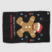 Serviette De Golf joyeux noël (Horizontal)