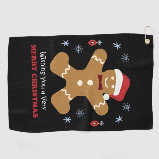 Serviette De Golf joyeux noël (Horizontal)