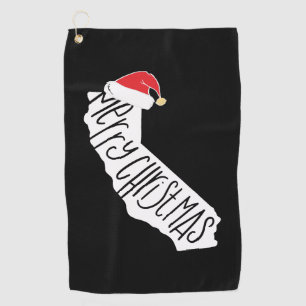 Serviette De Golf Joyeux Noël en Californie