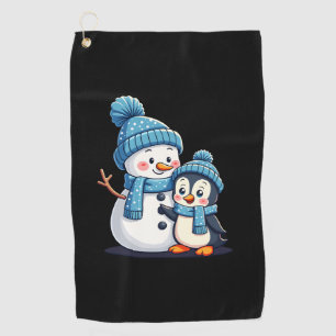 Serviette De Golf Joyeux Noël Merry Christmas Pour Cadeau Manchot Bo