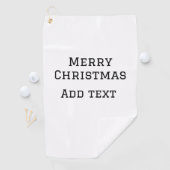 Serviette De Golf Joyeux Noël simple minimum ajouter nom modèle de t (En situation)