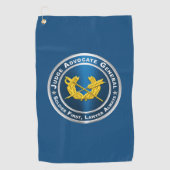 Serviette De Golf Juge-avocat général JAG (Devant)